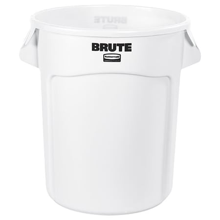 Rubbermaid Rubbermaid Brute Trash Can - 20 Gallon, White BUY00032217
